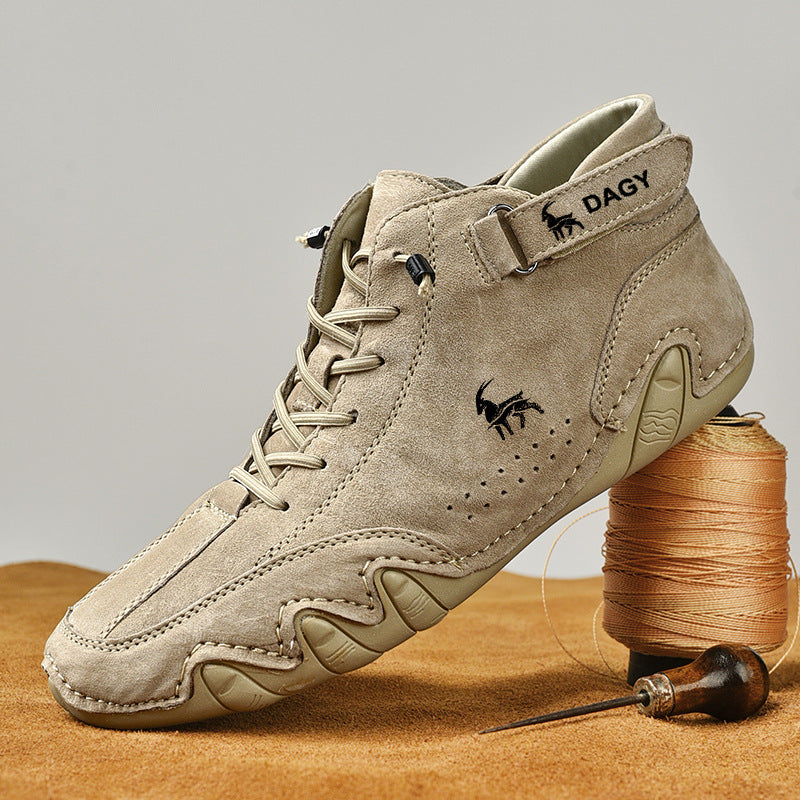 Male Ram Shoes High Cotton-padded Shoes Casual Fleece-lined - Hiccupzz
