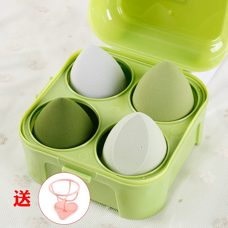 Beiyichu Beauty Makeup Sponge Blender Gourd Water Drop Oblique Cut Smear-Proof Makeup Wet and Dry Powder Puff Cotton Puff Makeup Tools - Hiccupzz