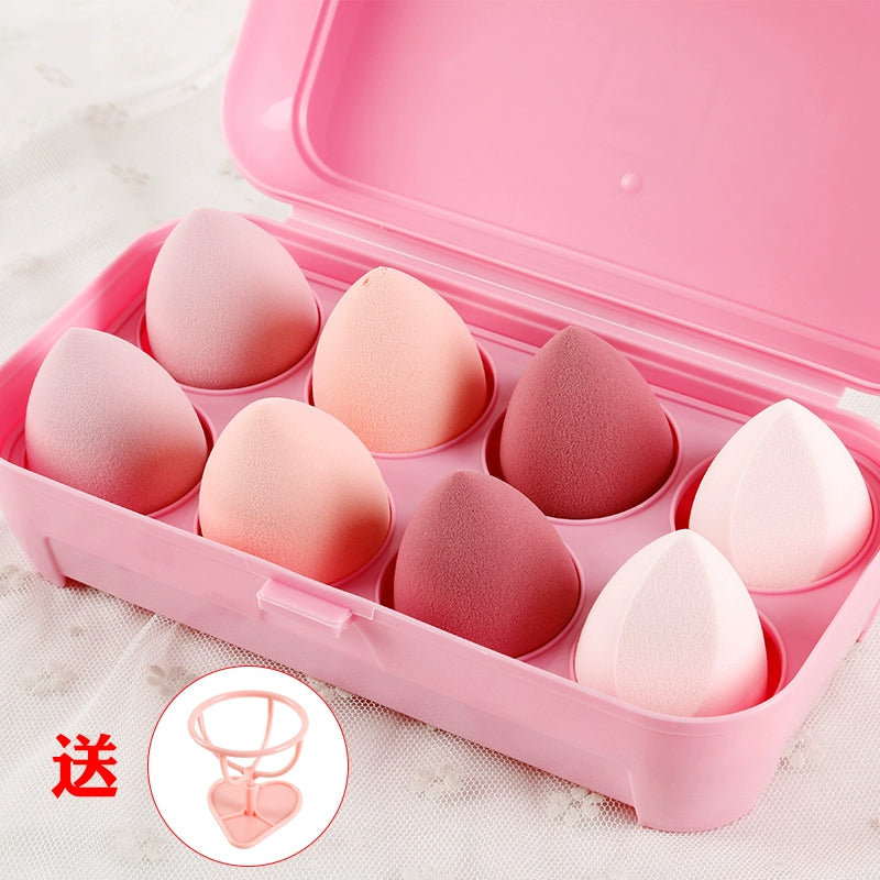 Beiyichu Beauty Makeup Sponge Blender Gourd Water Drop Oblique Cut Smear-Proof Makeup Wet and Dry Powder Puff Cotton Puff Makeup Tools - Hiccupzz