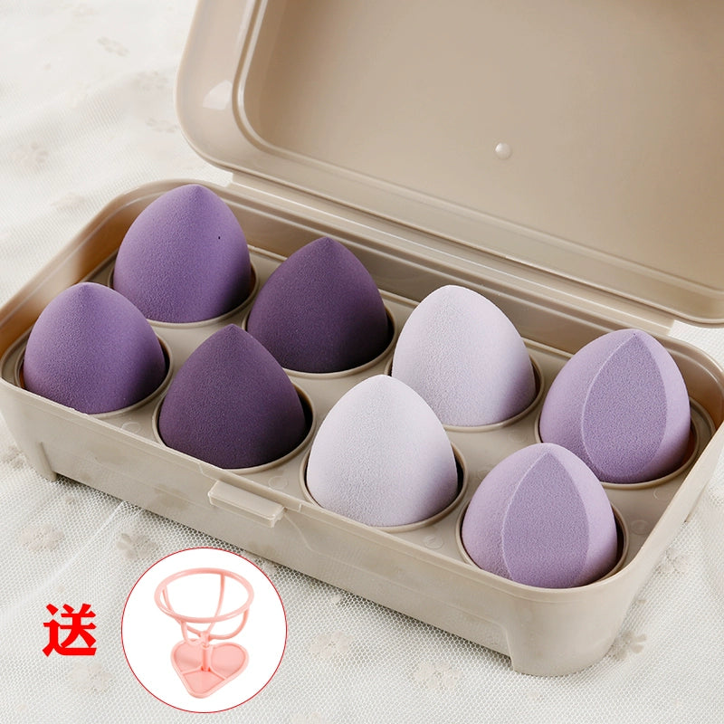 Beiyichu Beauty Makeup Sponge Blender Gourd Water Drop Oblique Cut Smear-Proof Makeup Wet and Dry Powder Puff Cotton Puff Makeup Tools - Hiccupzz
