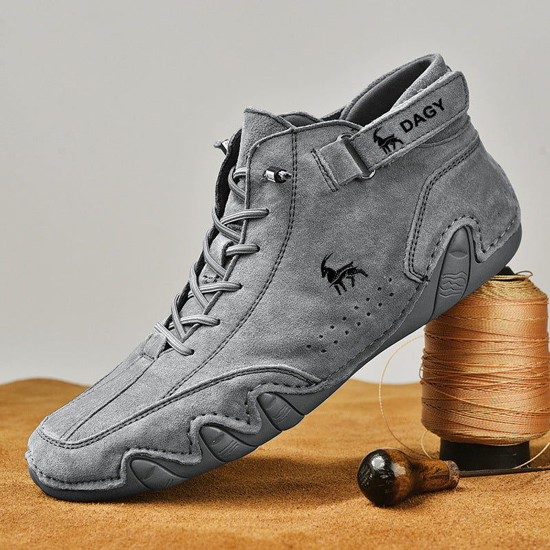 Male Ram Shoes High Cotton-padded Shoes Casual Fleece-lined - Hiccupzz