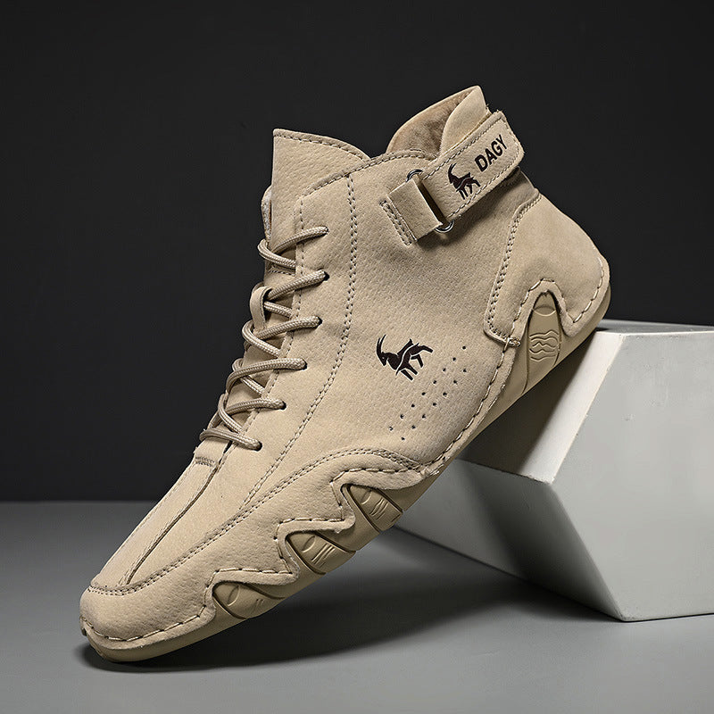 Male Ram Shoes High Cotton-padded Shoes Casual Fleece-lined - Hiccupzz