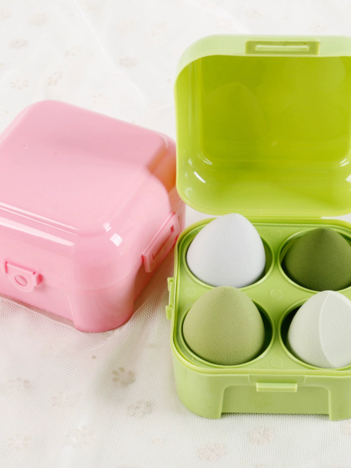 Beiyichu Beauty Makeup Sponge Blender Gourd Water Drop Oblique Cut Smear-Proof Makeup Wet and Dry Powder Puff Cotton Puff Makeup Tools - Hiccupzz
