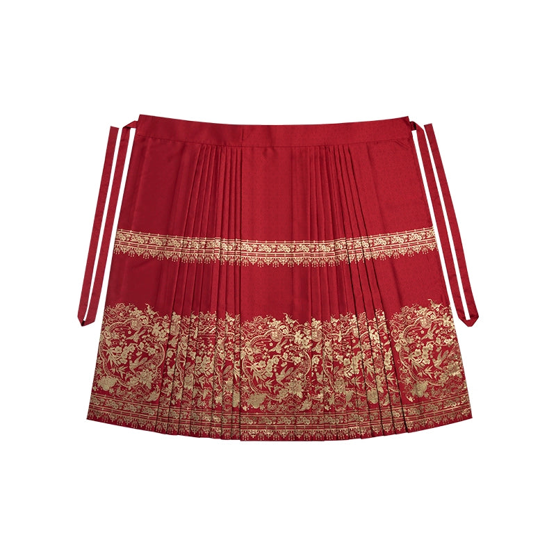 July Xi Xi Xi Yun Shoulder Horse-Face Skirt Han Chinese Clothing - Hiccupzz