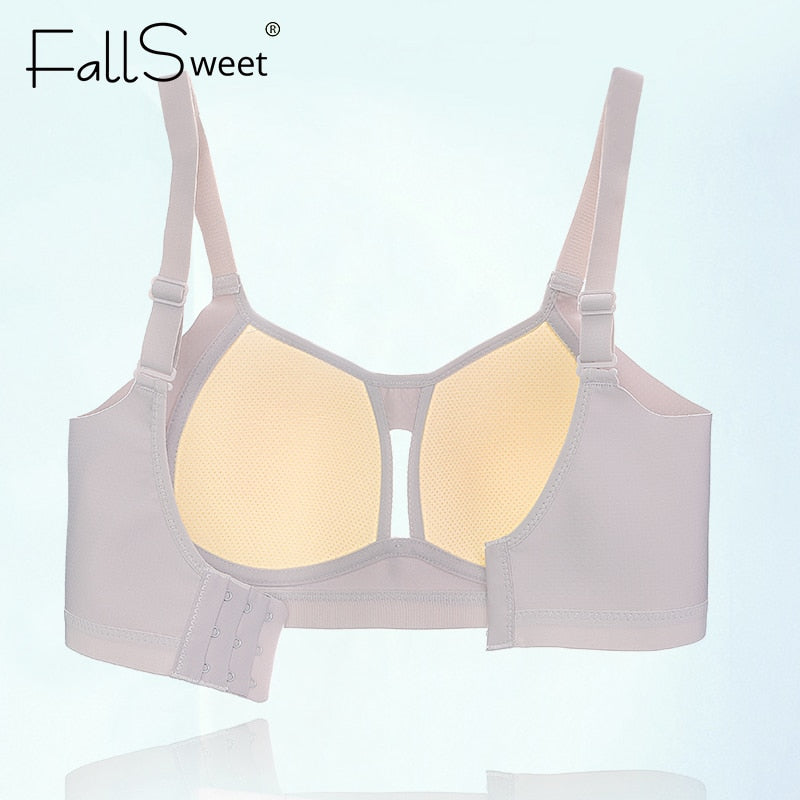 FallSweet Seamless Bras for Woman Wireless Underwear Push Up Bra Intimates Bralette Brassier No Wire Plus Size Bras C D Cup - Hiccupzz