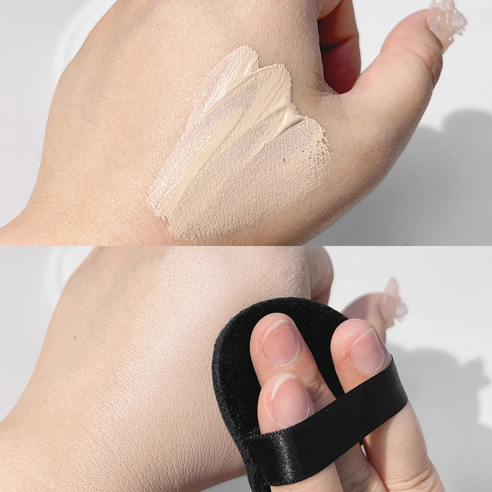 Wholesale Black Velet Powder Puffs with Box Makeup Sponges Wet Dry Use Setting Powder Pad Blush BB Cream Foundation Makeup Puff - Hiccupzz