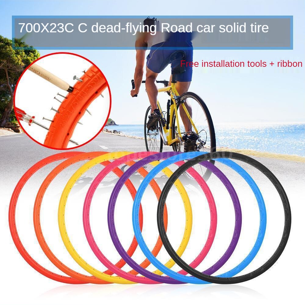 Solid Tubeless Tire 700x23C for bike - Hiccupzz