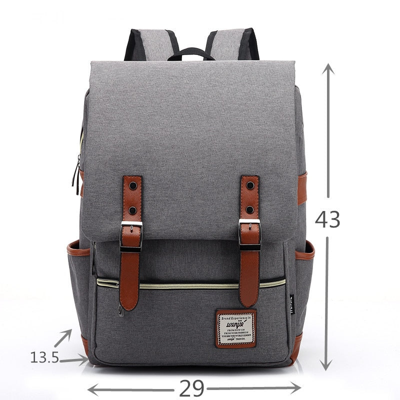 Vintage 16 inch Laptop Backpack for Unisex - Hiccupzz