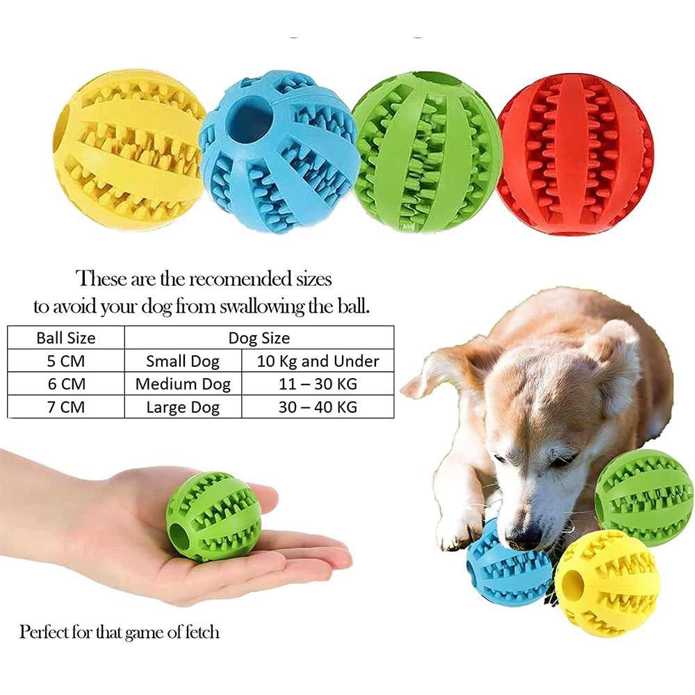 Toys for Dogs Rubber Dog Ball for Puppy Funny Dog Toys for Pet Puppies Large Dogs Tooth Cleaning Snack Ball Toy for Pet - Hiccupzz