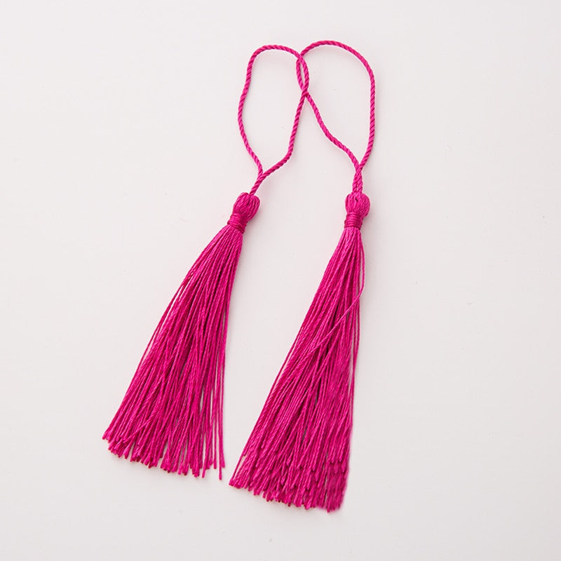 20pcs 80mm Bookmarks Hanging Rope Silk Tassel For Craft DIY Key Chain, Earring Hooks, Pendant, Jewelry Making - Hiccupzz