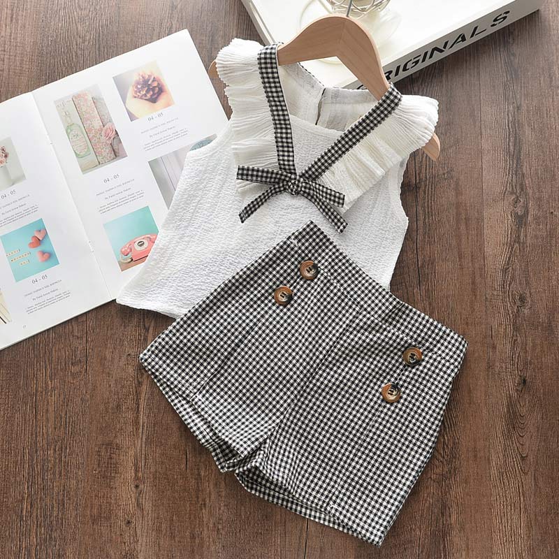 Kids Girls Clothing Sets Summer New Style Brand  Baby Girls Clothes Short Sleeve T-Shirt+Pant Dress 2Pcs Children Clothes Suits - Hiccupzz