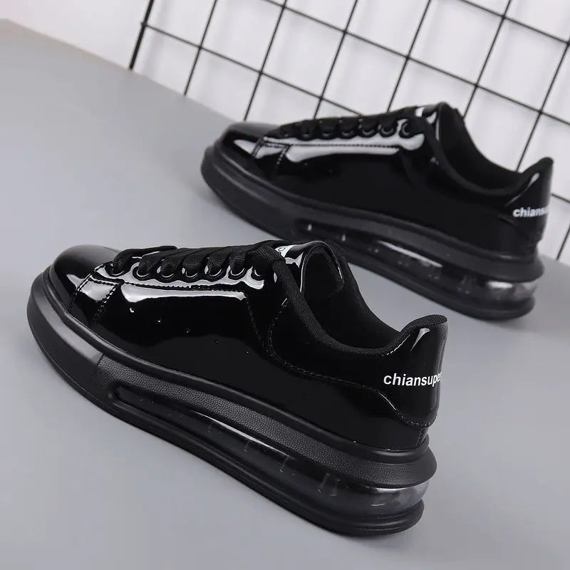 Red Glossy Casual Shoes – Breathable Sports Skateboard Shoes - Hiccupzz