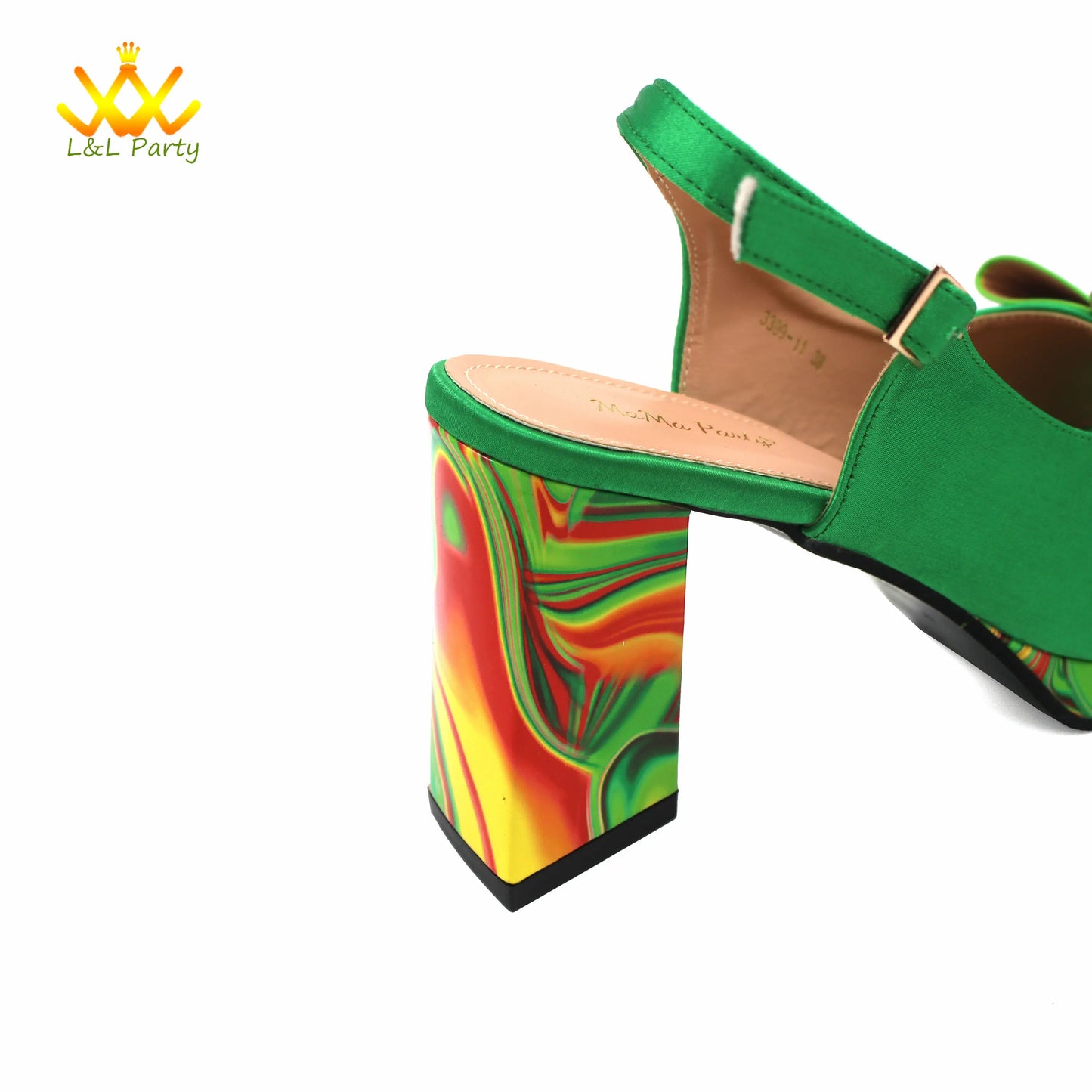 Appliques Specials Italian Design Nigerian Women Shoes Matching Bag Set in Red Color INS Hot Sale Sandals - Hiccupzz