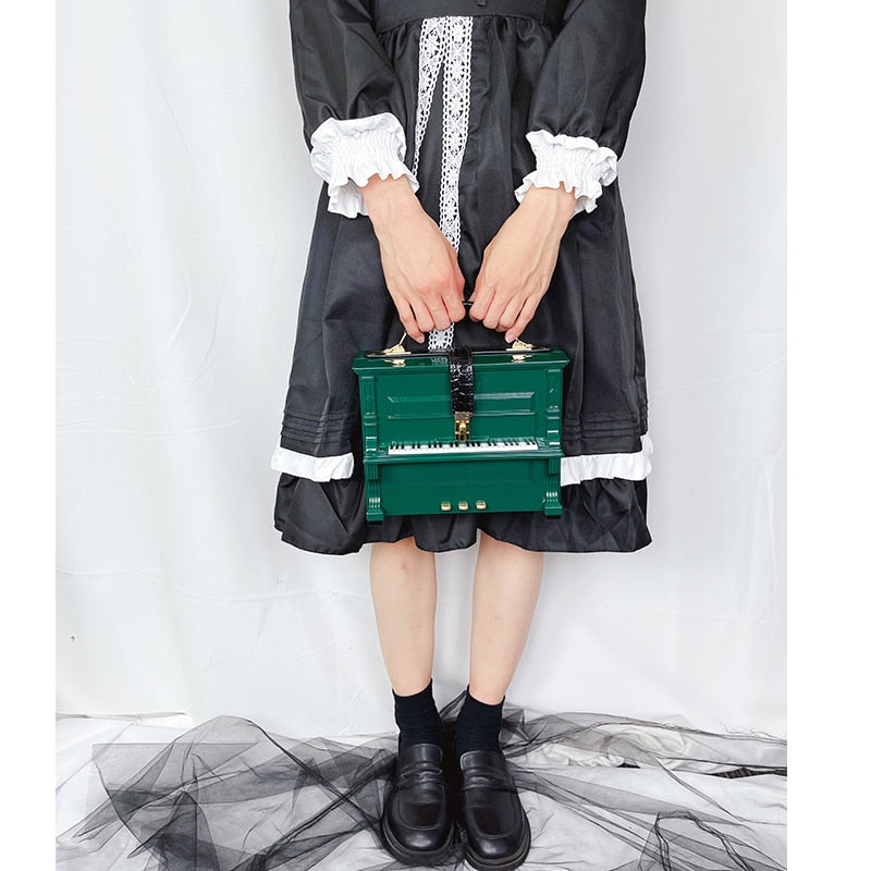 Piano Acrylic Box Shaped Women Purses and Handbags Designer Shoulder Bags - Hiccupzz