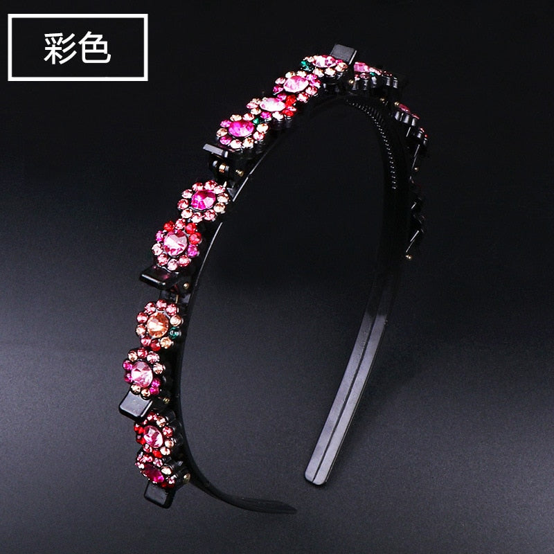 Fashion Pearl Non-Slip Rhinestone Hairbands - Hiccupzz