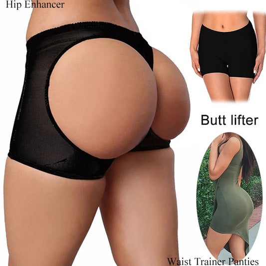 Butt Lifter Shaper Panties Shorts Butt Lift Underwear Briefs Women Body Shaper Sexy Ass Push Up Panty Buttock Open Hip Booty - Hiccupzz