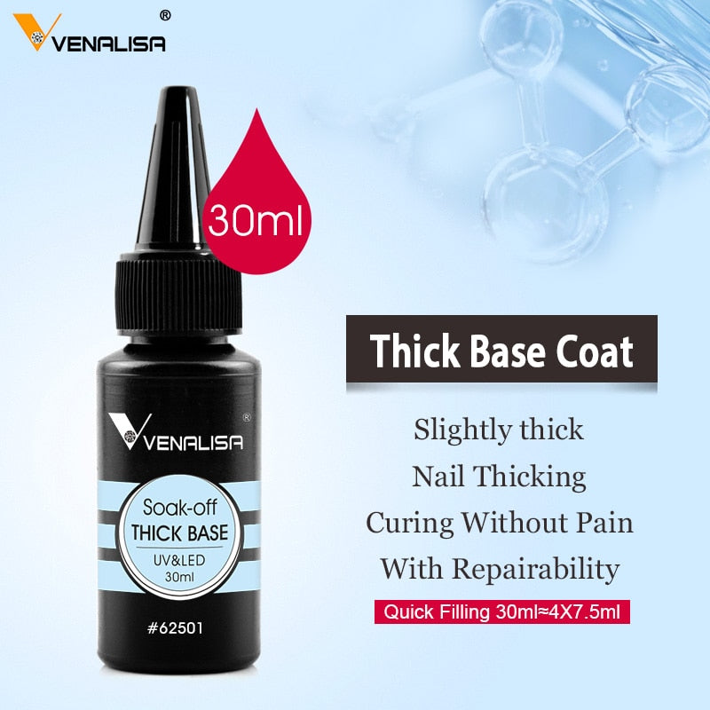 Long Wear Tempered Top Coat Reinforce Gel, Big Volume 225g/30ml Base Gel - Hiccupzz