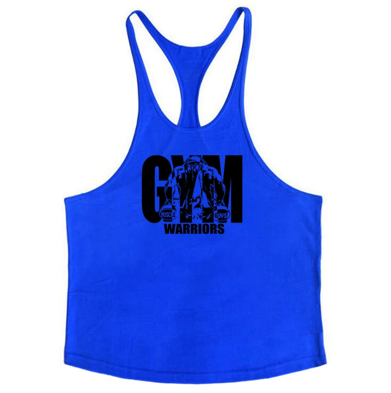 Men's Bodybuilding Tank - Cotton Sleeveless Gym Shirt - Hiccupzz