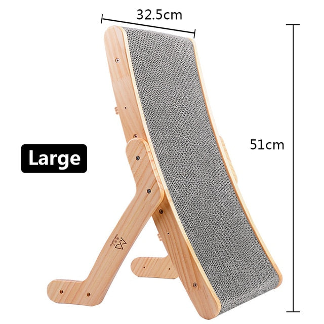 Wood Anti Cat Scratcher Cat Scratch Board Bed 3 In 1 Pad Vertical Pet Cat Toys Grinding Nail Scraper Mat Training Grinding Claw - Hiccupzz