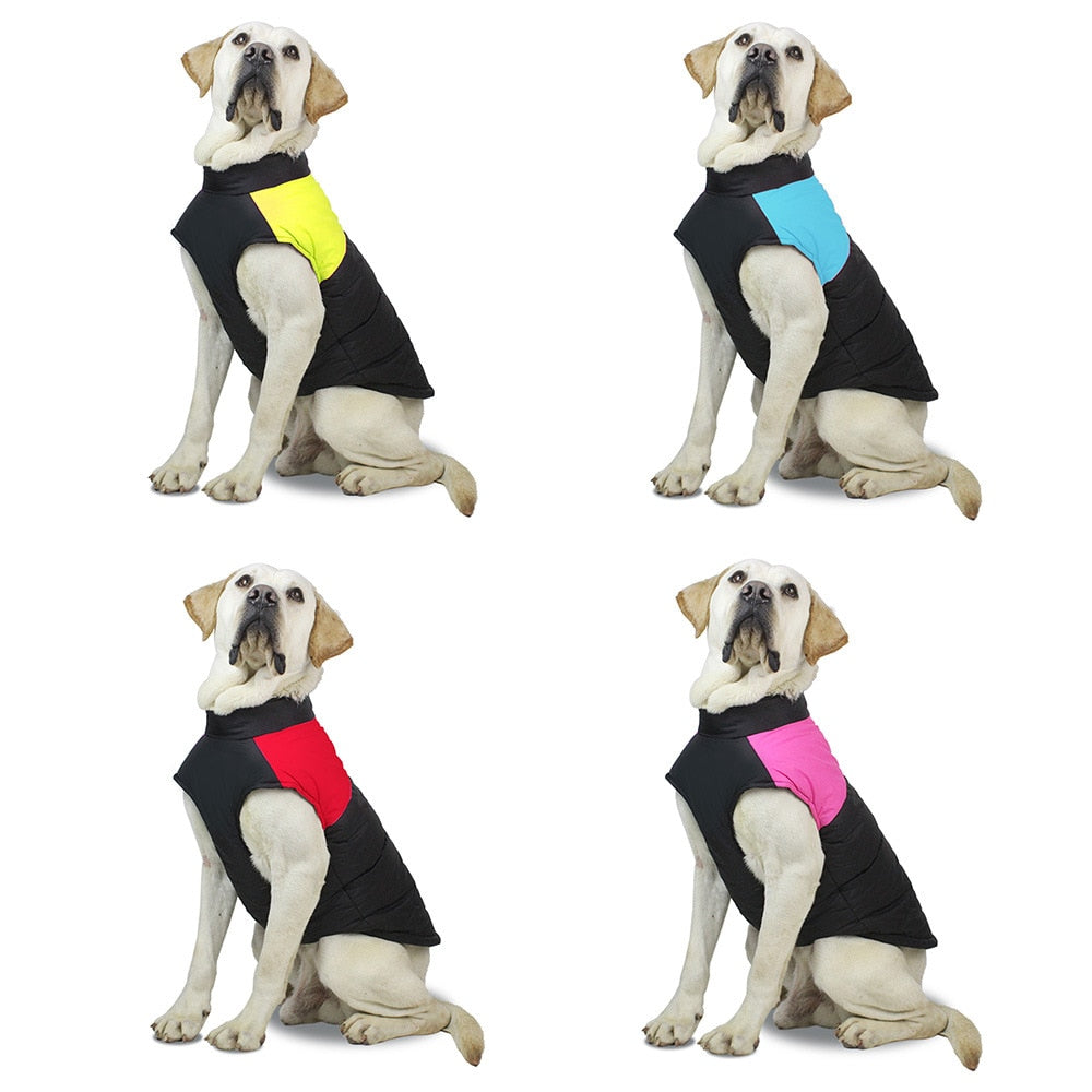 Waterproof Dog Clothes Zipper Jacket Coat For Small Medium Large Dogs Winter Warm Pet Clothing for Dog Costume Vest Apparel - Hiccupzz