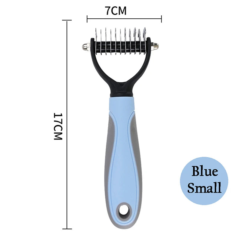 Professional Pet Deshedding Brush - Dog Hair Remover & Knot Cutter for Cats and Puppies | Grooming & Shedding Comb for Dogs - Hiccupzz