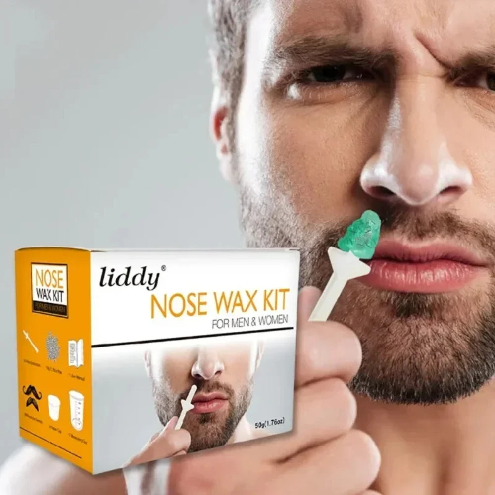 Portable Painless Nose Wax Kit – Paper-Free Hair Removal Wax Beans for Men & Women - Hiccupzz