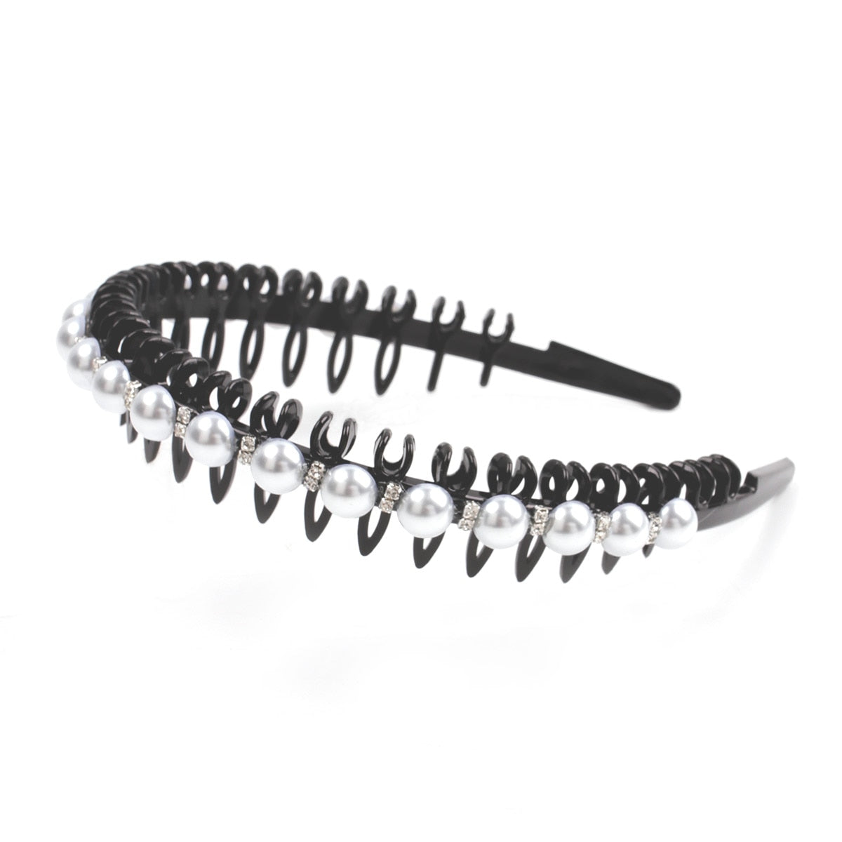 Fashion Pearl Non-Slip Rhinestone Hairbands - Hiccupzz