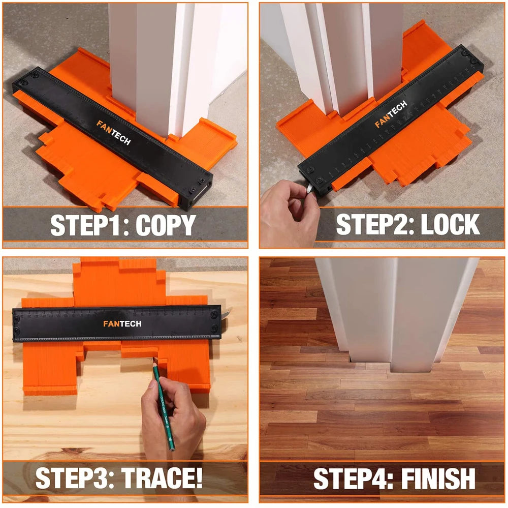 Contour Gauge Shaping Wood Measure Ruler Tiling Laminate Tiles Meethulp Gauge Irregular Shape Duplicator Wood Marking Tool - Hiccupzz