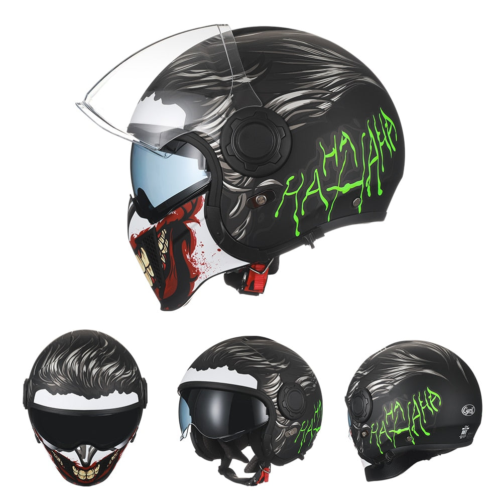 Modular Motorcycle Full Face Helmet DOT ECE Approved - Hiccupzz