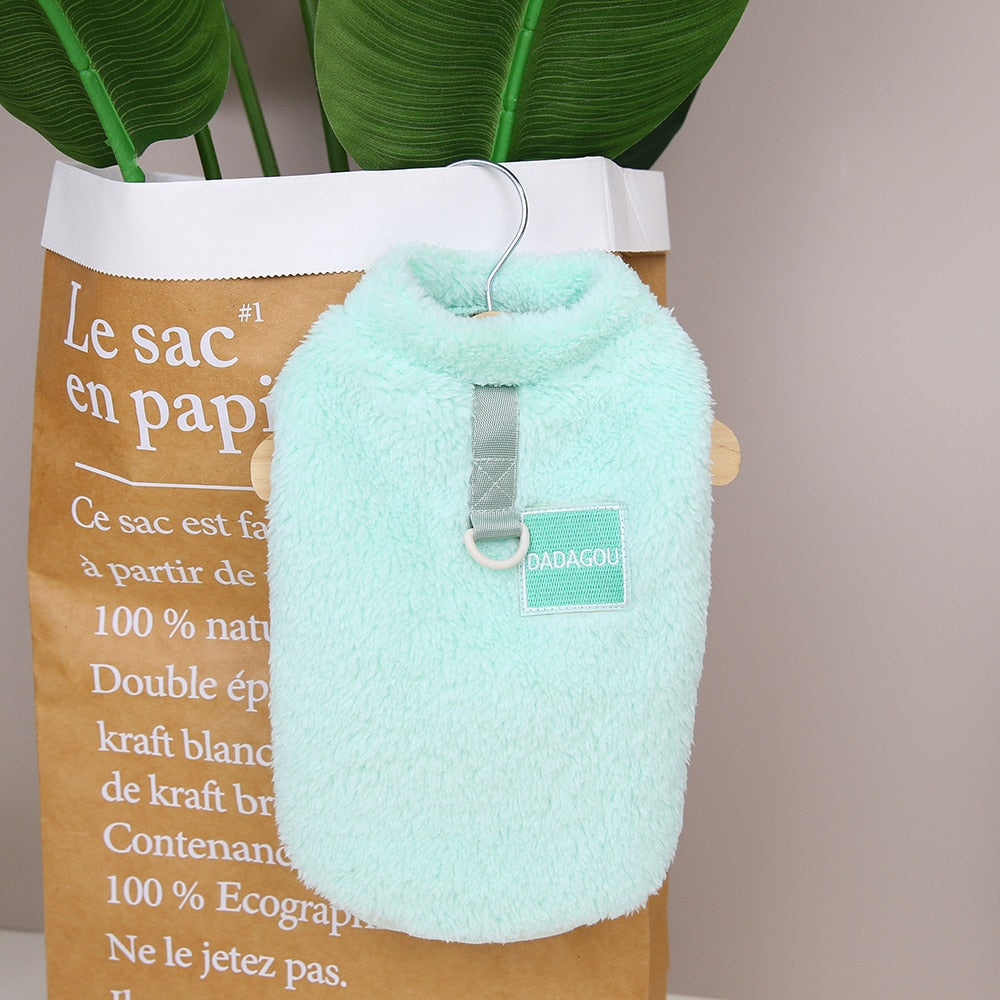 Soft Coral Fleece Pet Clothes Warm Dog Vest Coat Cute Puppy Sweater Cat Apparel For Chihuahua Yorkie Terrier Shih Tzu Pet Outfit - Hiccupzz