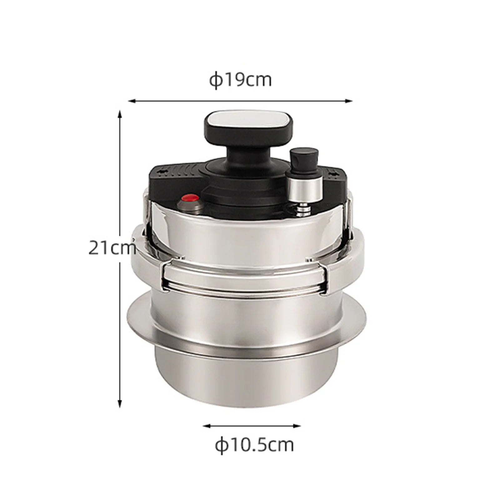 Multifunctional Small Pressure Cooker Nonstick Kitchen Cooking Pot Rice Cooker 304 Stainless Steel 5-minute Quick Cooking Pot - Hiccupzz