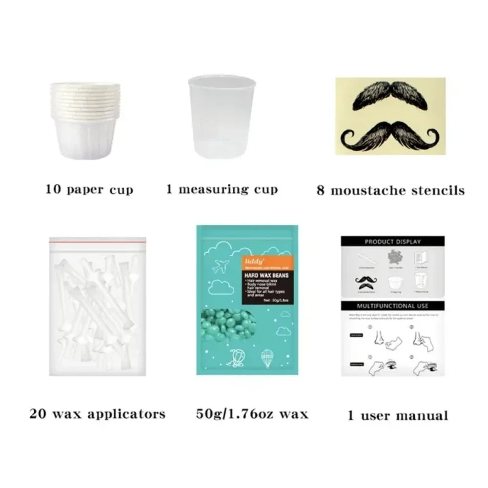 Portable Painless Nose Wax Kit – Paper-Free Hair Removal Wax Beans for Men & Women - Hiccupzz