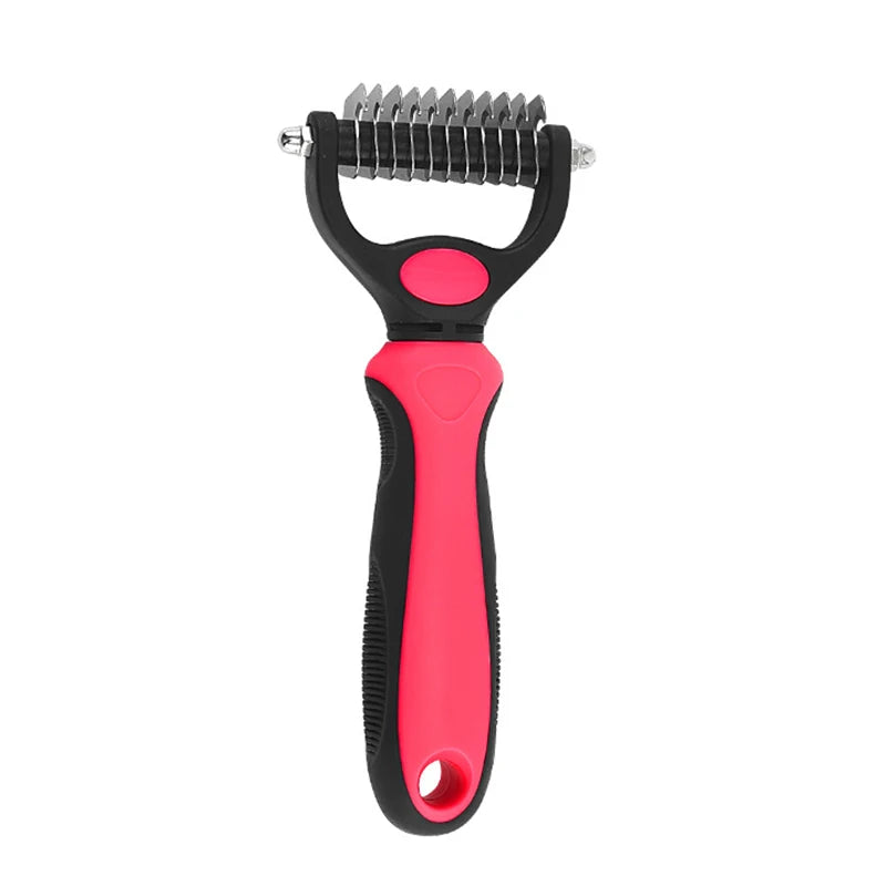 Professional Pet Deshedding Brush - Dog Hair Remover & Knot Cutter for Cats and Puppies | Grooming & Shedding Comb for Dogs - Hiccupzz