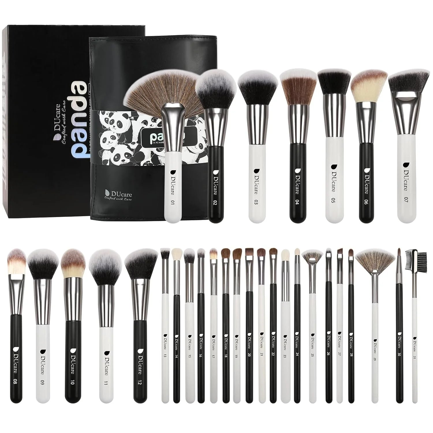 DUcare Professional Makeup Brush Set 10-32Pc Brushes Makeup Kit Synthetic Hair Foundation Power Eyeshadows Blending Beauty Tools - Hiccupzz