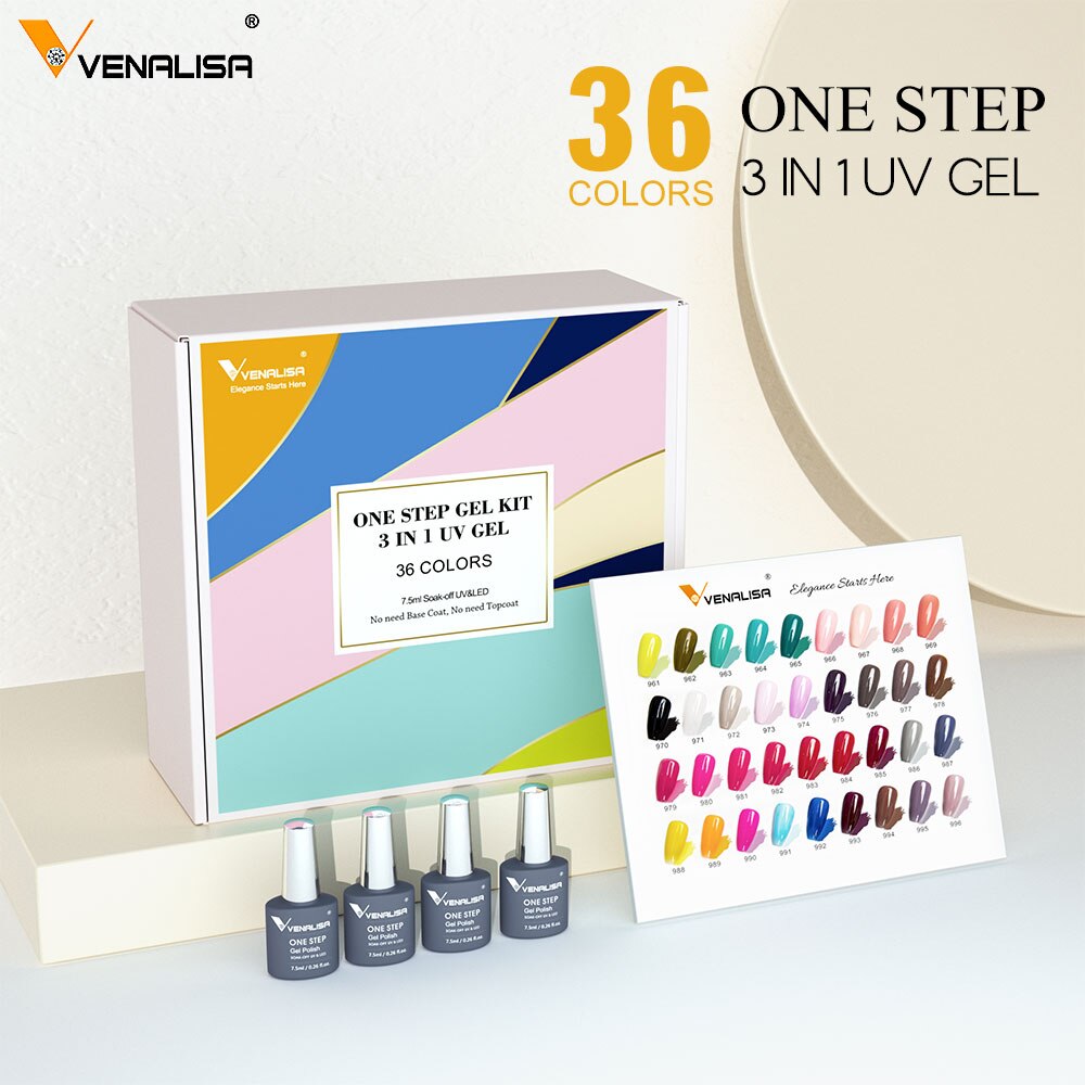 New Fashion Color Gel Polish Kit VIP4 HEMA FREE Enamel Vernish For Nail Art Design Whole Set Nail Gel Learner Kit - Hiccupzz