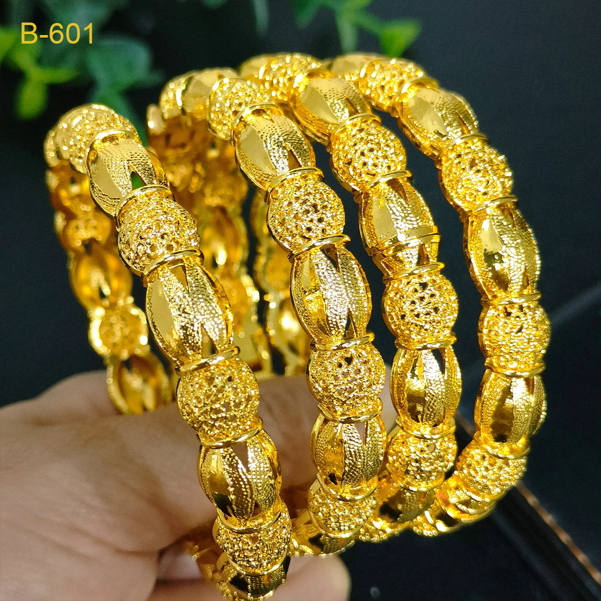Women Charm Bracelet Bangle, 24K Gold Color Jewelry, Dubai Flower Bangle Brand, African Designer Ethiopian Hawaiian Jewelry - Hiccupzz