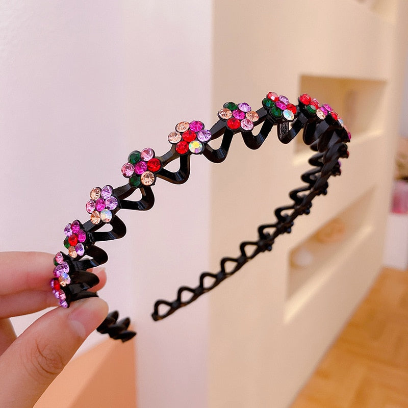 Fashion Pearl Non-Slip Rhinestone Hairbands - Hiccupzz