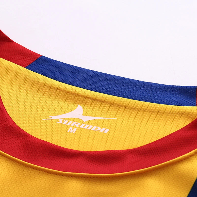 Euro Romania high quality 100% polyester short-sleeved soccer shirt - Hiccupzz