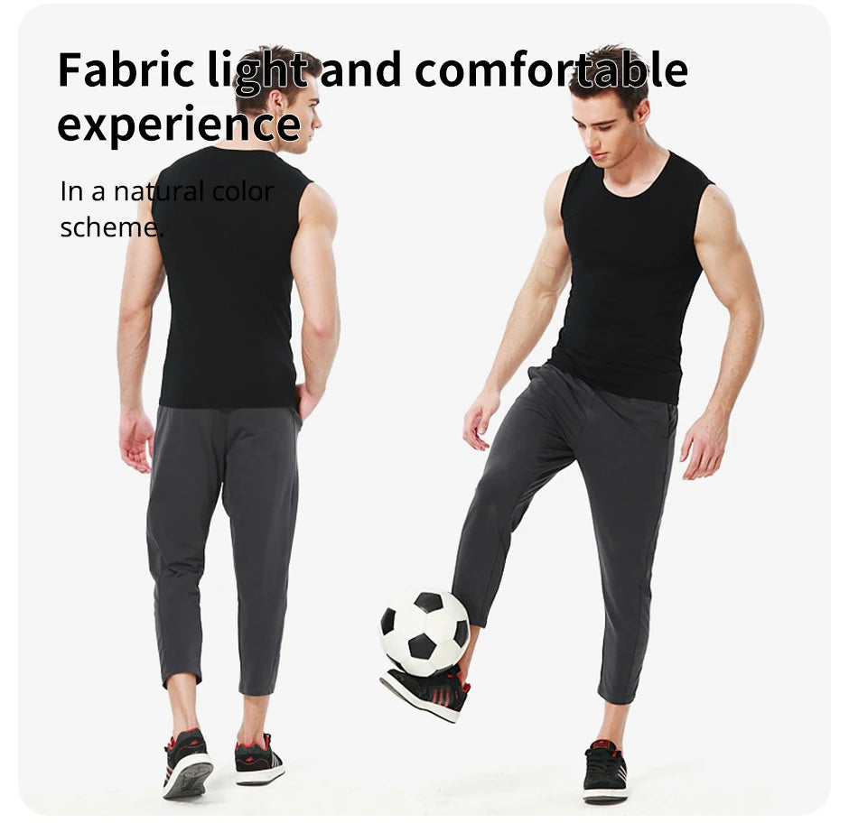 Men's Pure Cotton Sports Tank Top - Summer Sleeveless Fitness Shirt - Hiccupzz