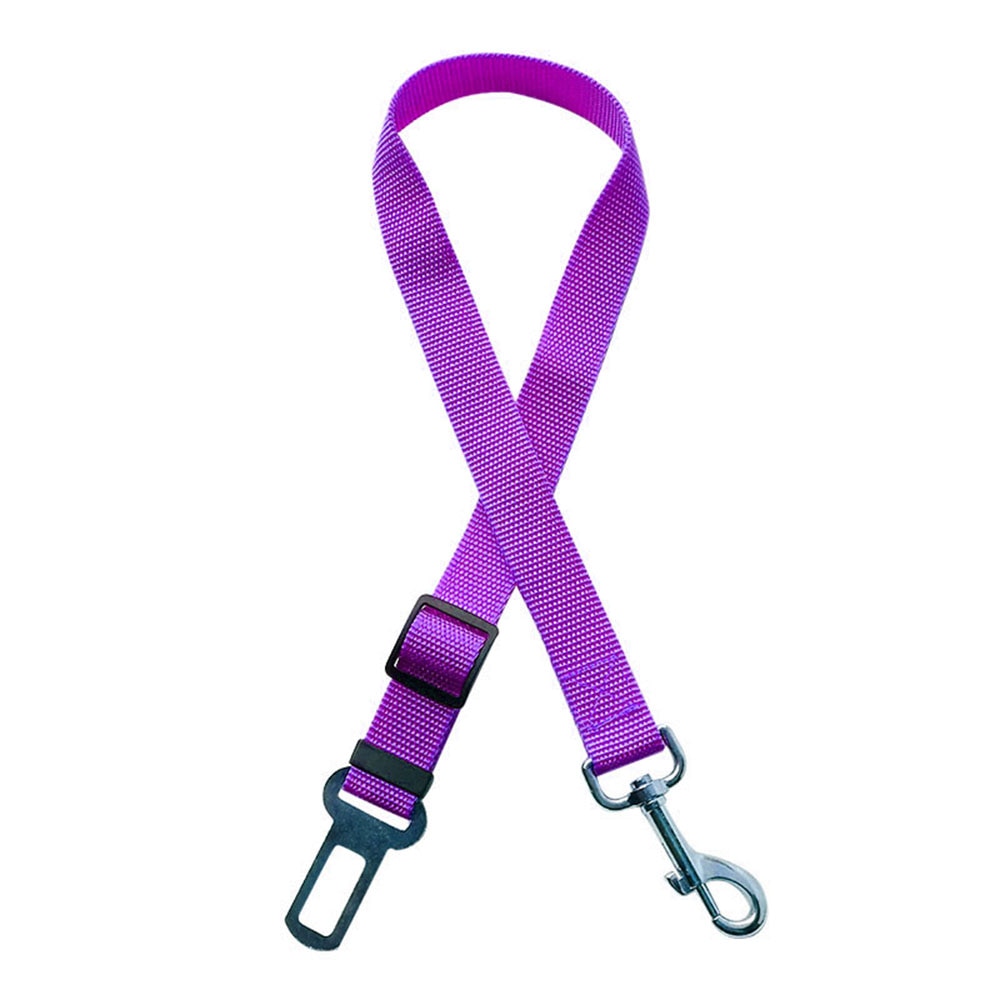 Two-in-one Nylon Adjustable Dogs Harness Collar Pet dog Accessories Pet Car Seat Belt Lead Leash Backseat Safety Belt - Hiccupzz