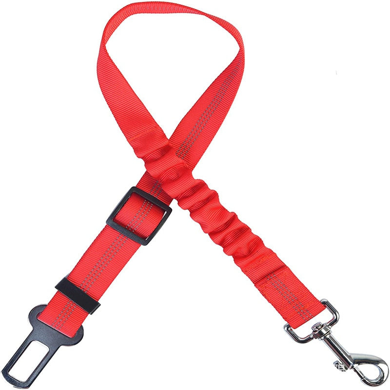 Two-in-one Nylon Adjustable Dogs Harness Collar Pet dog Accessories Pet Car Seat Belt Lead Leash Backseat Safety Belt - Hiccupzz