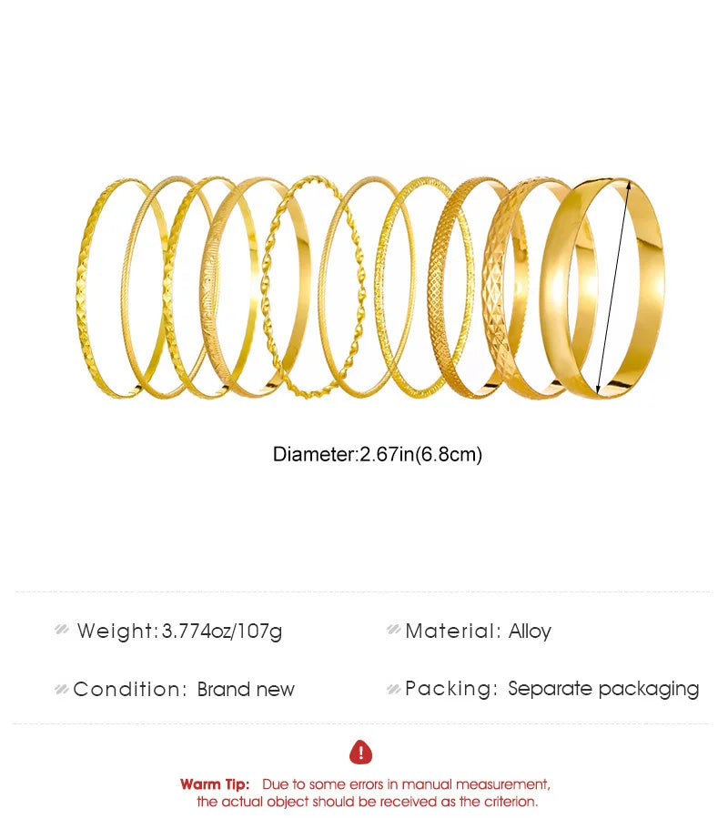 Fashion Stainless Steel Bracelets for Women Twist Texture Bangles Gold Silver Color Jewelry - Hiccupzz