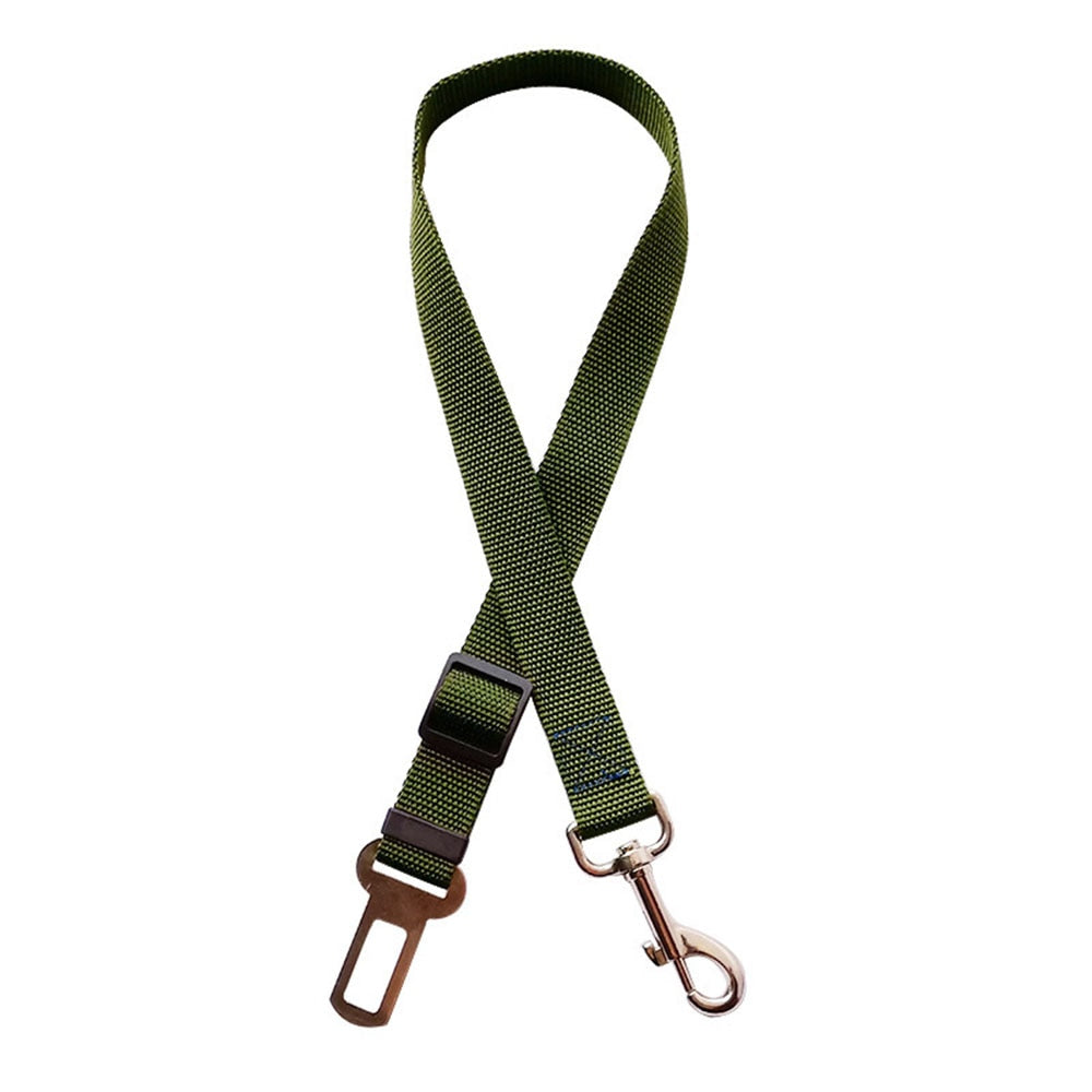 Two-in-one Nylon Adjustable Dogs Harness Collar Pet dog Accessories Pet Car Seat Belt Lead Leash Backseat Safety Belt - Hiccupzz