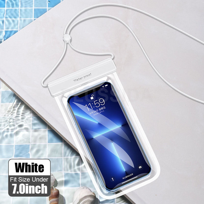 Waterproof Phone Case Under 7.0 inches For iPhone 13 14 Pro Max , Huawei, Xiaomi, Redmi, Note Samsung - Hiccupzz