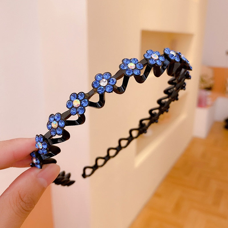 Fashion Pearl Non-Slip Rhinestone Hairbands - Hiccupzz