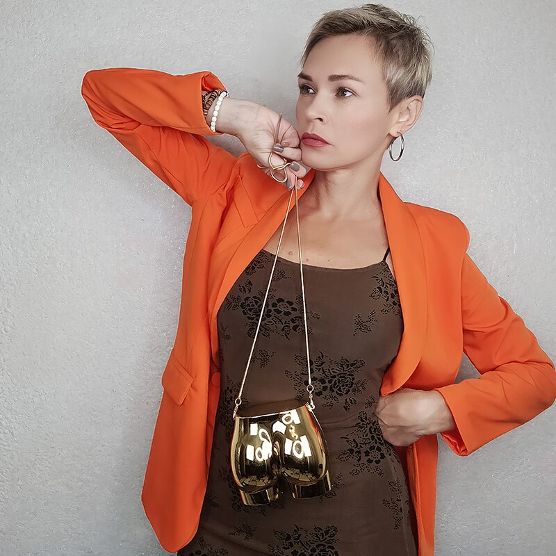 Fun Hip Shape Box Chain Purses and Handbags for Women - Hiccupzz