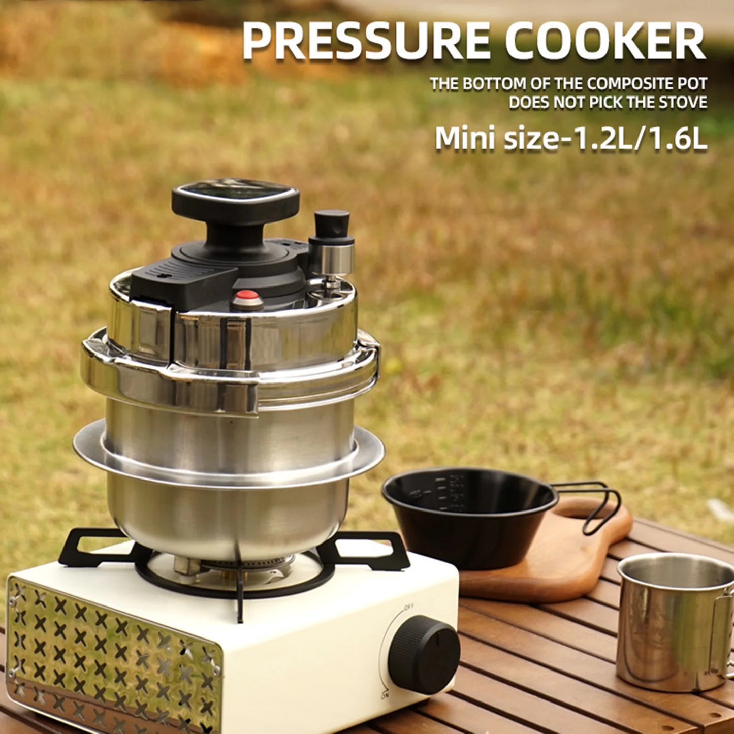 Multifunctional Small Pressure Cooker Nonstick Kitchen Cooking Pot Rice Cooker 304 Stainless Steel 5-minute Quick Cooking Pot - Hiccupzz