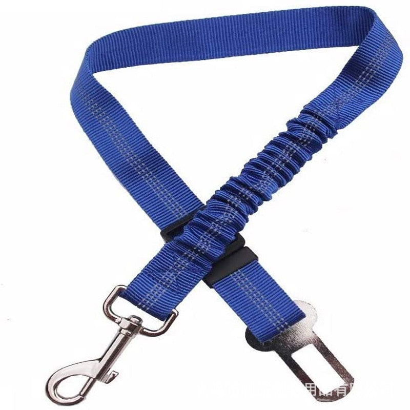 Two-in-one Nylon Adjustable Dogs Harness Collar Pet dog Accessories Pet Car Seat Belt Lead Leash Backseat Safety Belt - Hiccupzz