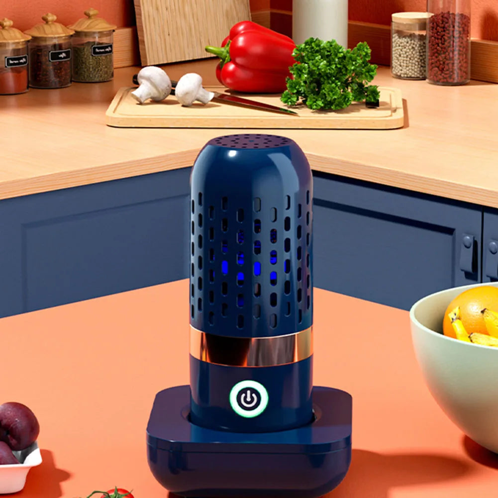 Vegetable Cleaning Machine Capsule Shape Portable Ultrasonic Wireless Fruit Food Purifier - Hiccupzz