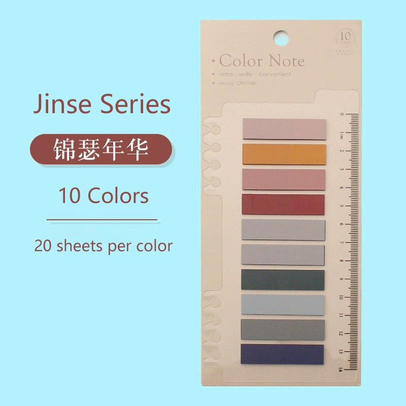 6 Series Color Self Adhesive Memo Pad Sticky Notes - Hiccupzz